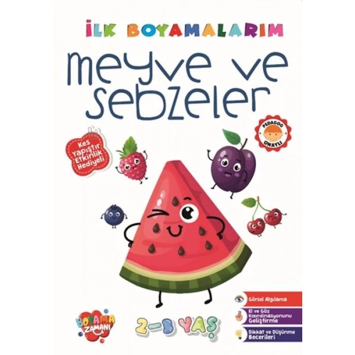 İlk Boyamalarım - Meyve veSebzeler