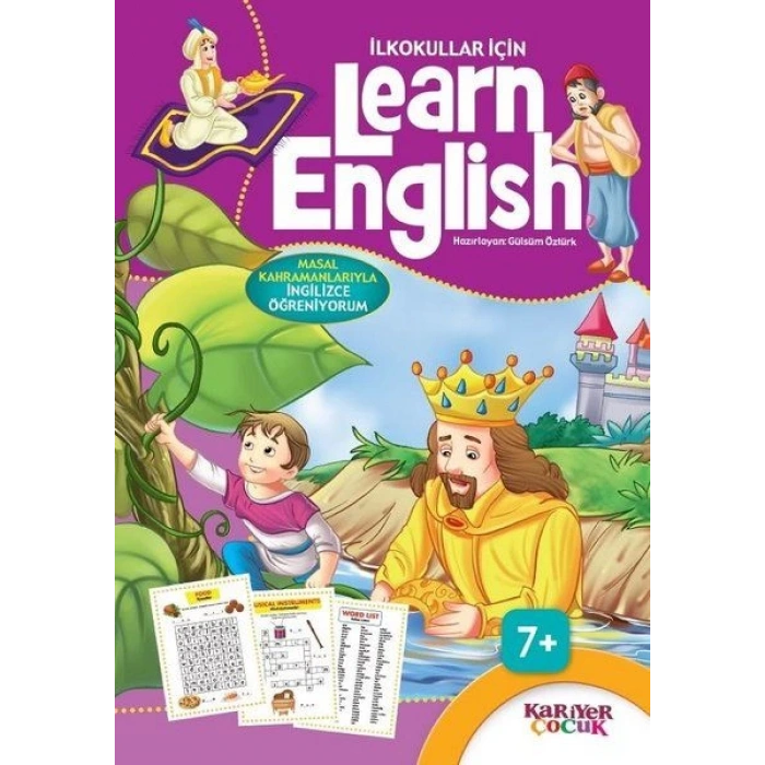 İlkokullar İçin Learn English - Mor