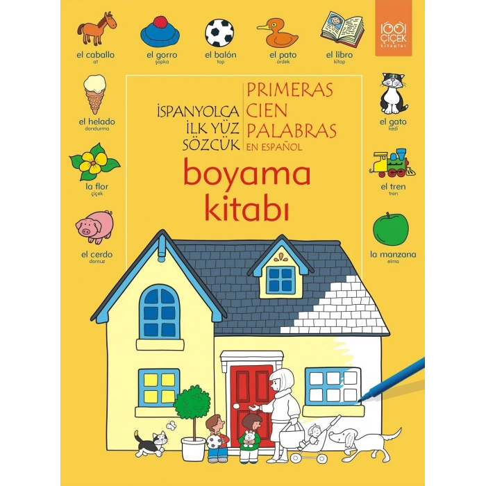 İspanyolca İlk Yüz Sözcük Boyama Kitabı