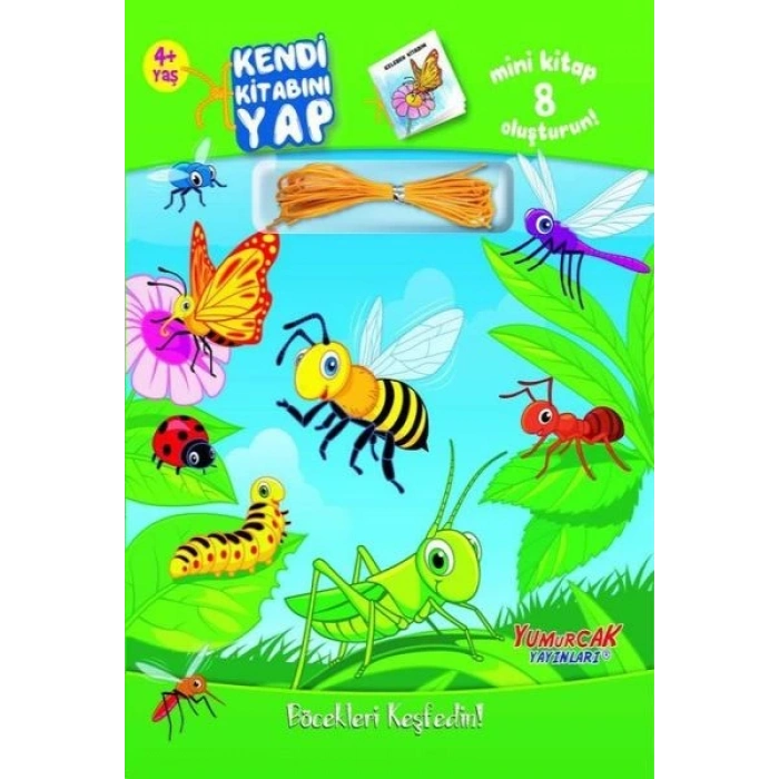 Kendi Kitabını Yap - Böcekleri Keşfedin 4+ Yaş