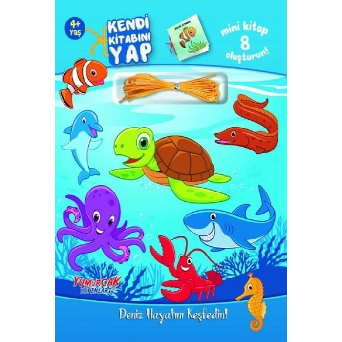 Kendi Kitabını Yap - Deniz Hayatını Keşfedin 4+ Yaş