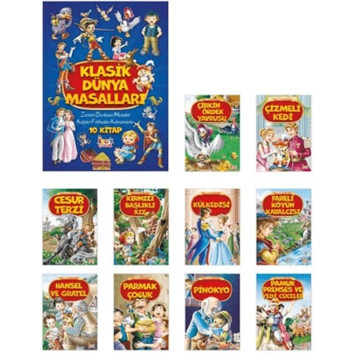 Klasik Dünya Masalları - (10 Kitap)