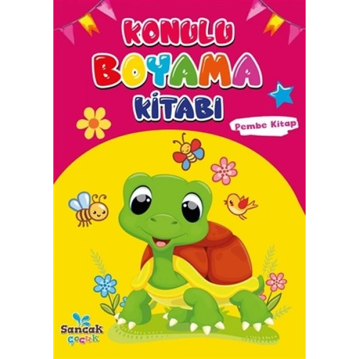 Konulu Boyama Kitabı - Pembe Kitap