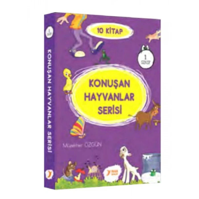 Konuşan Hayvanlar Serisi 1. Sınıf Renkli Heceli 10 Kitap