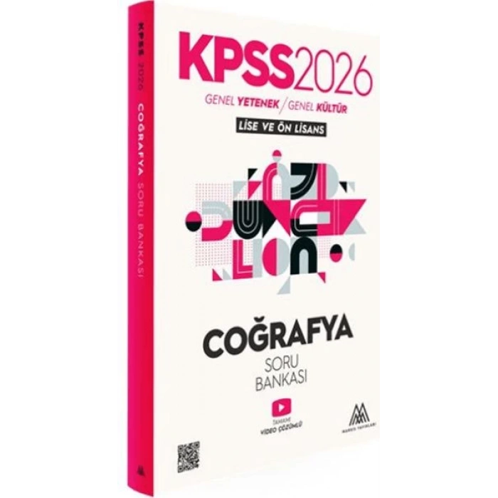 KPSS Coğrafya Soru Bankası 2026