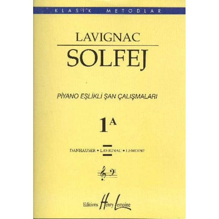 Lavignac 1A - Solfej Piyano Eşlikli Şan Çalışmaları