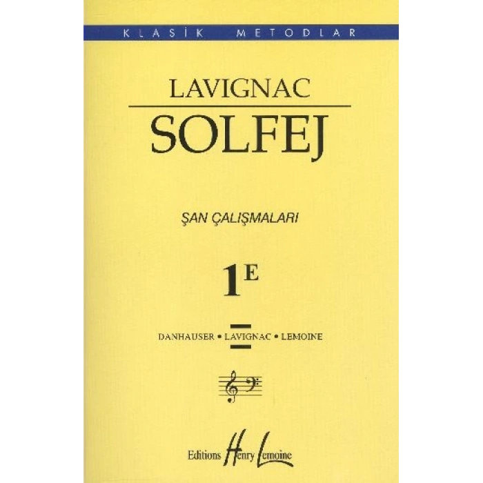 Lavignac Solfej 1E Şan Çalışmaları