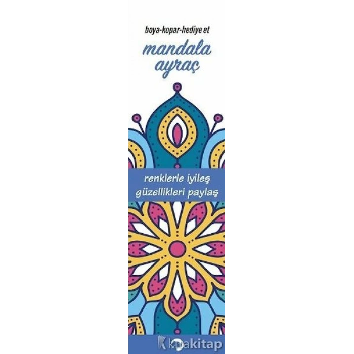 Mandala Ayraç Mavi