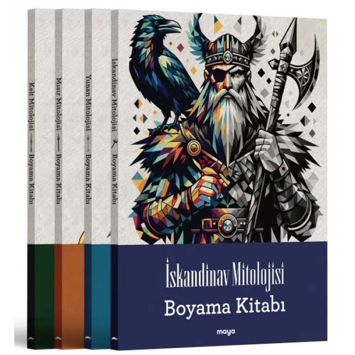 Maya Mitoloji Boyama Seti - 4 Kitap