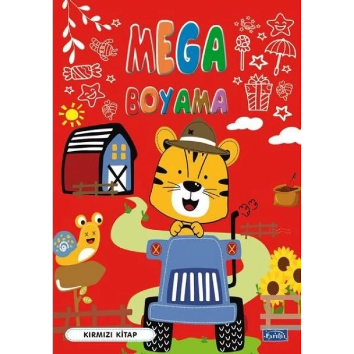 Mega Boyama Kırmızı Kitap