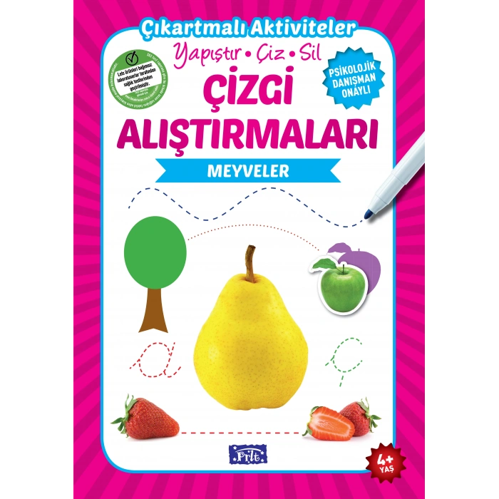 Meyveler - Çizgi Alıştırmaları