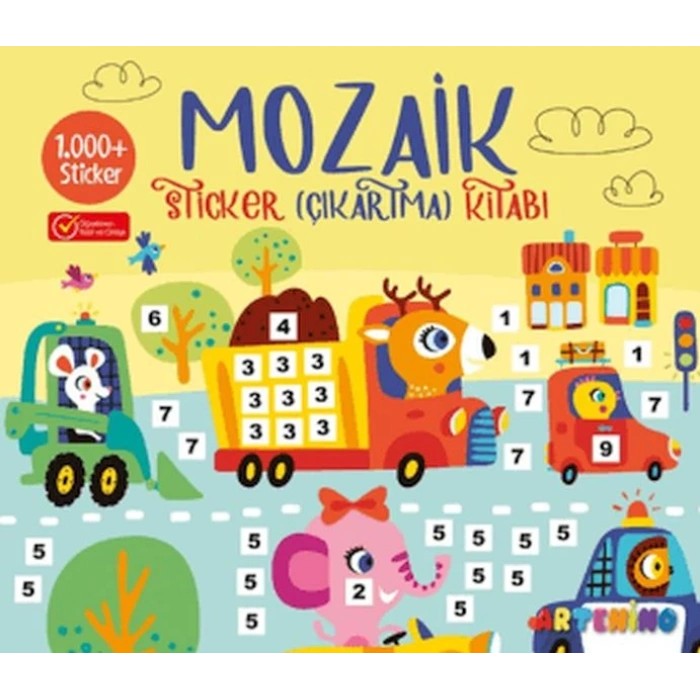 Mozaik Sticker Çıkartma Kitabı - Sarı