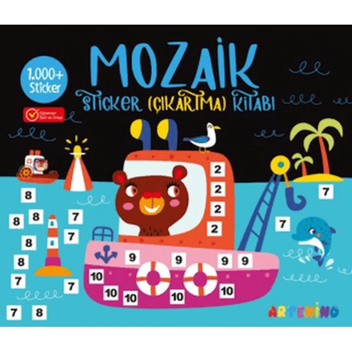 Mozaik Sticker Çıkartma Kitabı - Siyah
