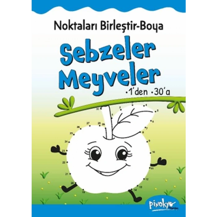 Noktaları Birleştir-Boya Sebzeler-Meyveler-1’den 30’a