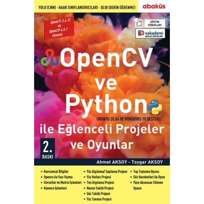 OpenCV ve Python ile Eğlenceli Projeler ve Oyunlar (Eğitim Videolu)