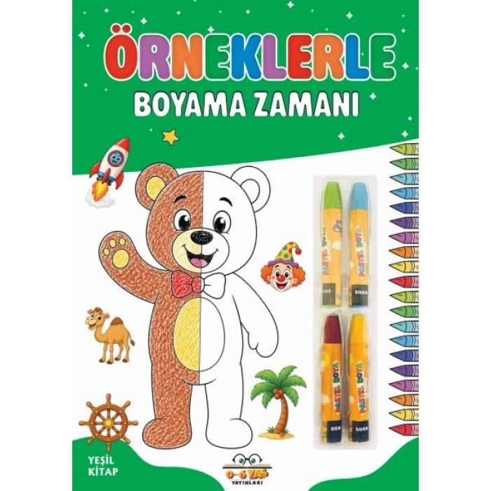 Örneklerle Boyama Zamanı - Yeşil Kitap