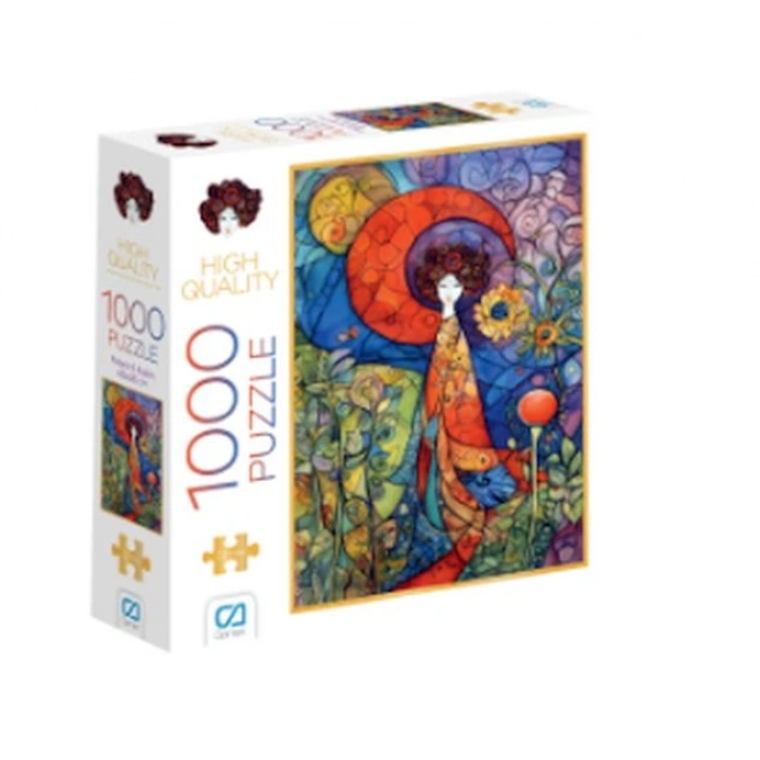 Pelerinli Kadın Puzzle 1000