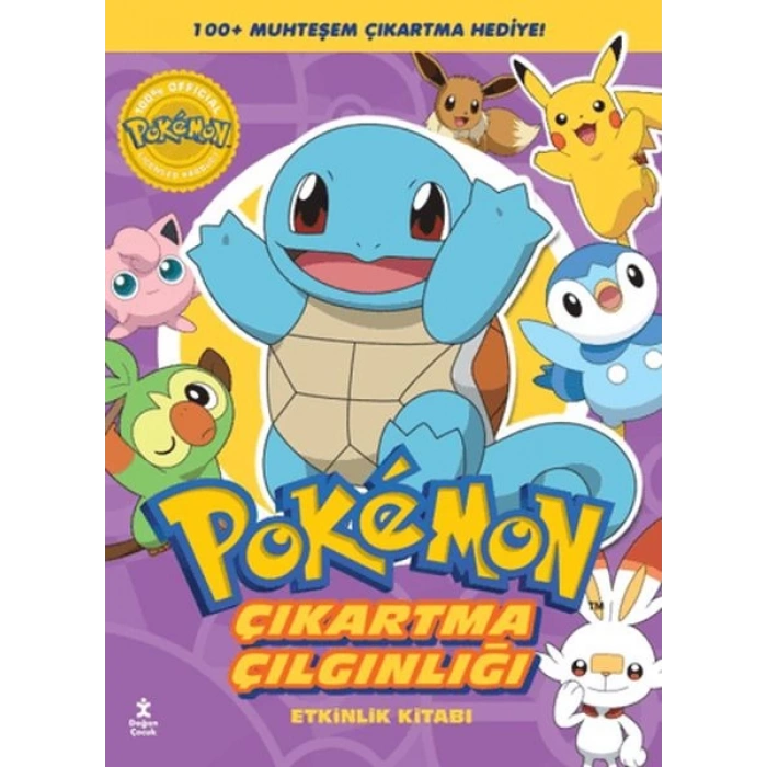 Pokemon - Squirtle Çıkartma Çılgınlığı Etkinlik Kitabı