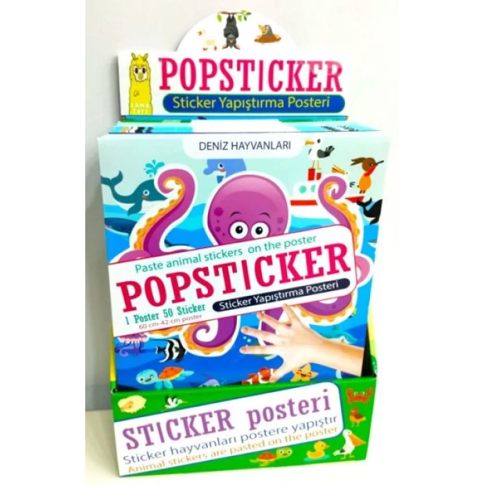 Popsticker-Sticker Yapıştırma Posteri-Stand