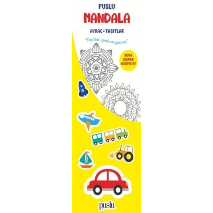 Puslu Mandala Çocuk Ayraç - Taşıtlar