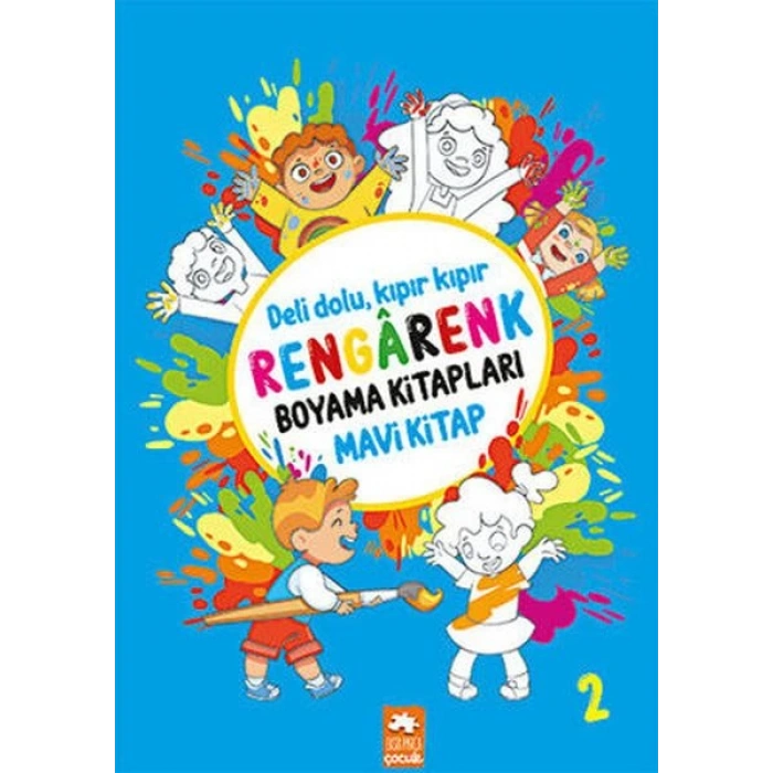 Rengarenk Boyama Kitabı 2 - Mavi Kitap