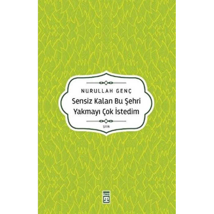 Sensiz Kalan Bu Şehri Yakmayı Çok İstedim