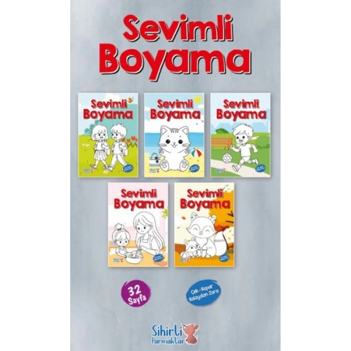Sevimli Boyama 5 Çeşit 25’li Paket