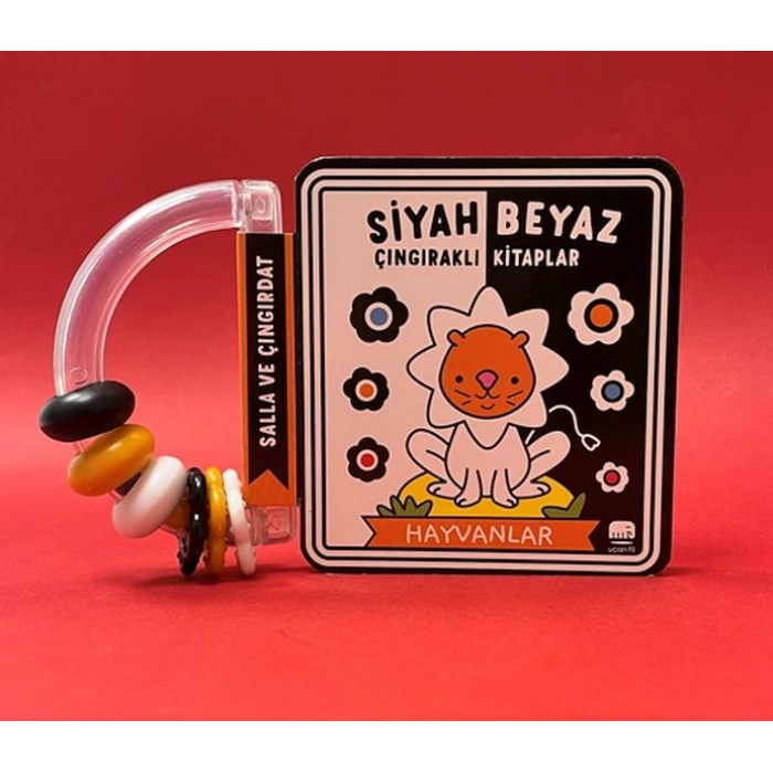 Siyah Beyaz Çıngıraklı Kitaplar Hayvanlar