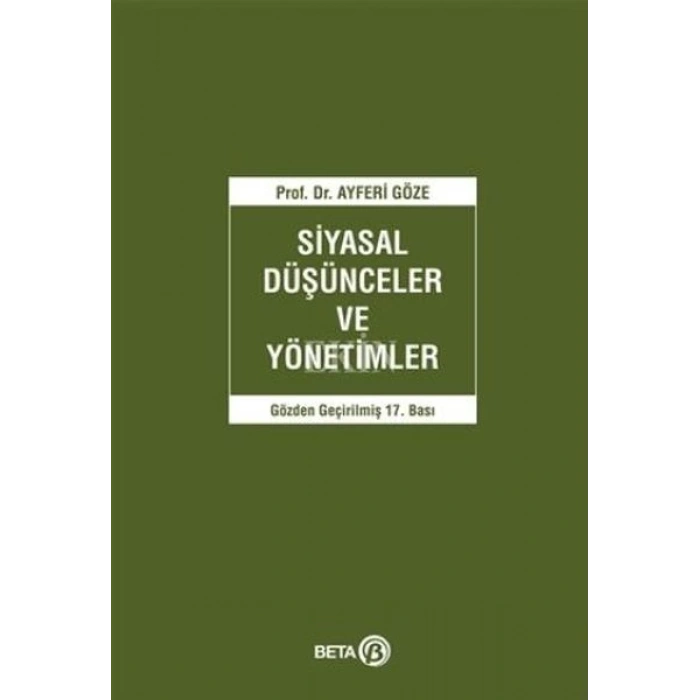 Siyasal Düşünceler ve Yönetimler
