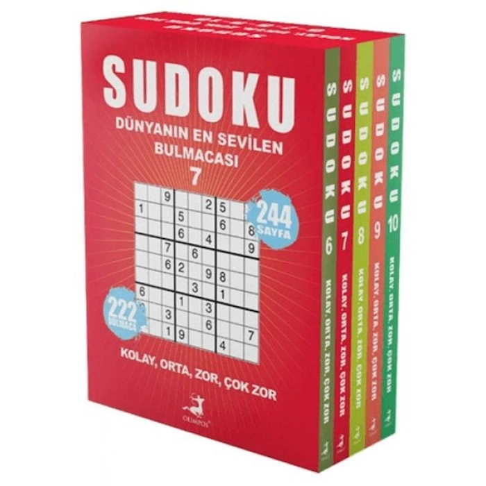 Sudoku Dünyanın En Sevilen Bulmacası 5 Kitap Set