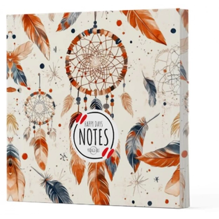 Tüy 5 - Çizgisiz Yan Boyamalı Defter