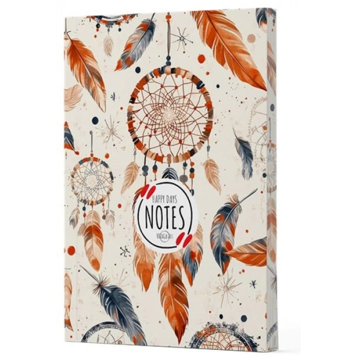 Tüy 5 - Yan Boyamalı Çizgili Defter