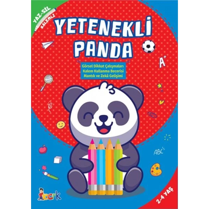 Yetenekli Panda - Yaz-Sil-Kalemli