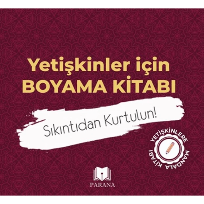 Yetişkinler İçin Boyama Kitabı-Mandala