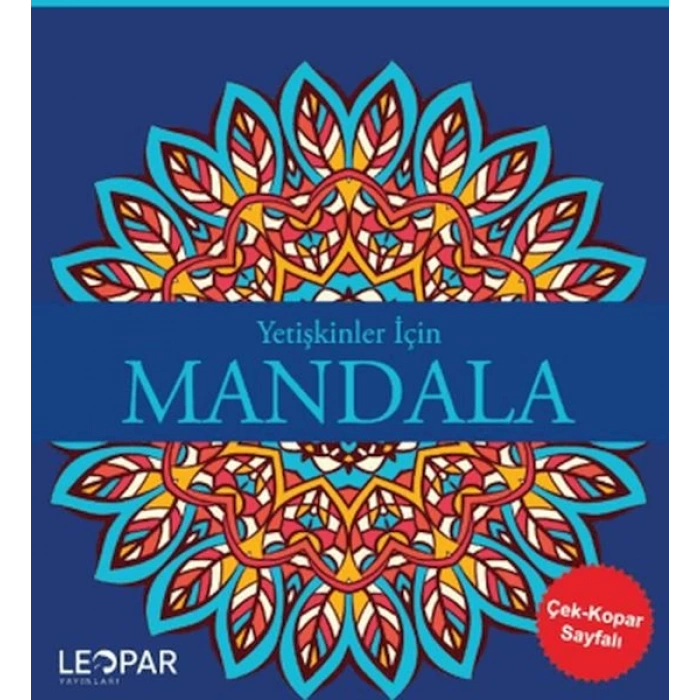 Yetişkinler İçin Mandala - Lacivert