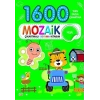 1600 Mozaik Çıkartmalı Boyama Kitabım Yeşil Kitap