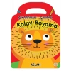 Aslan - Çıkartmalı-Çantalı Kolay Boyama