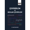 Çeviribilim Ve Reklam Çevirileri