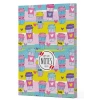 Kahve 10 - Yan Boyamalı Çizgili Defter