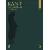 Kant Çalışmaları Dergisi Sayı 1