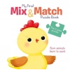 My First Mix & Match Puzzle Book: Farm Animals Learn to Count
