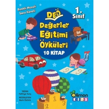 1. Sınıf DEÖ Değerler Eğitimi Öyküleri - (10 Kitap Takım)