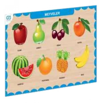 Ahşap Meyveler Eğitici Set