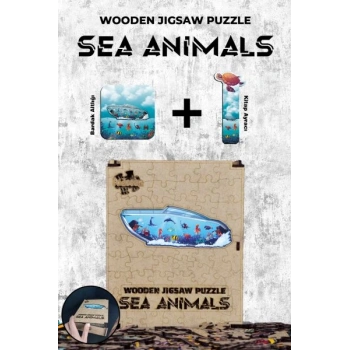 Ahşap Puzzle - Sea Animals (87 parça)