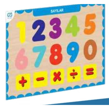 Ahşap Sayılar Eğitici Set