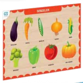 Ahşap Sebzeler Eğitici Set