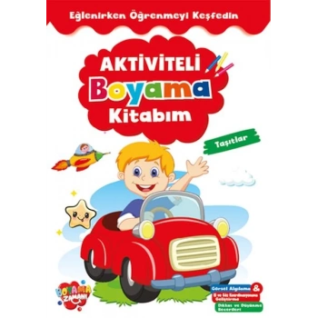 Aktiviteli Boyama Kitabı Taşıtlar