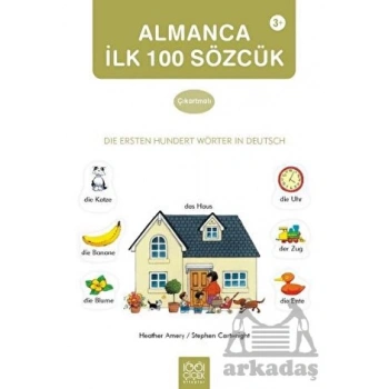 Almanca İlk Yüz Sözcük Çıkartma Kitabı