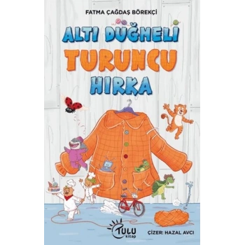 Altı Düğmeli Turuncu Hırka
