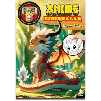 Anime Ejderhalar Boyama Kitabı